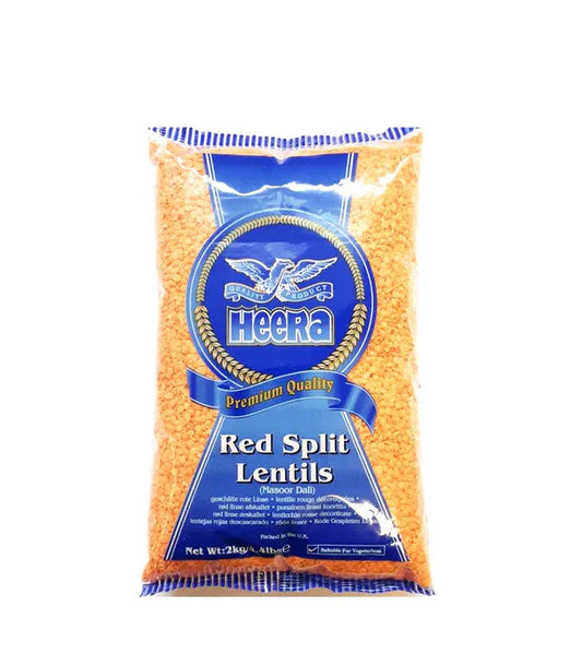 HEERA RED SPLIT LENTIL 2KG - Kashmir Watan Foodstores