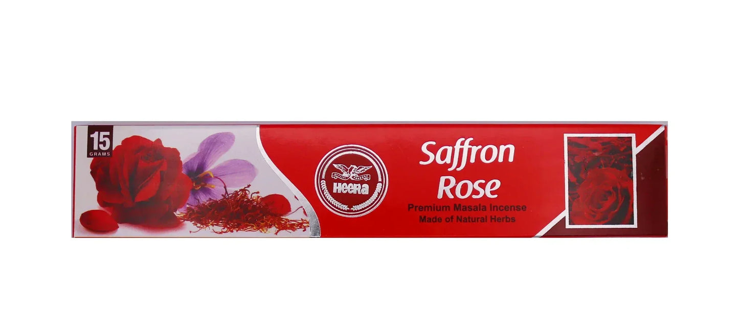 HEERA SAFFRON ROSE AGARBATTI 15G - Kashmir Watan Foodstores