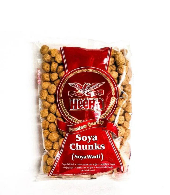 HEERA SOYA CHUNKS 500gm - Kashmir Watan Foodstores