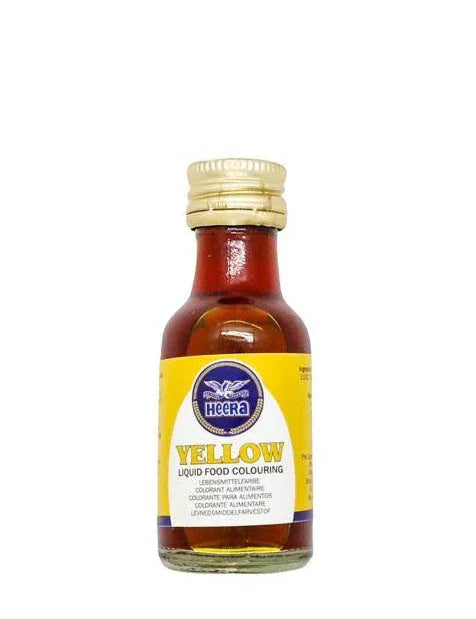 HEERA YELLOW LIQUID FOOD COLOR 28ML - Kashmir Watan Foodstores