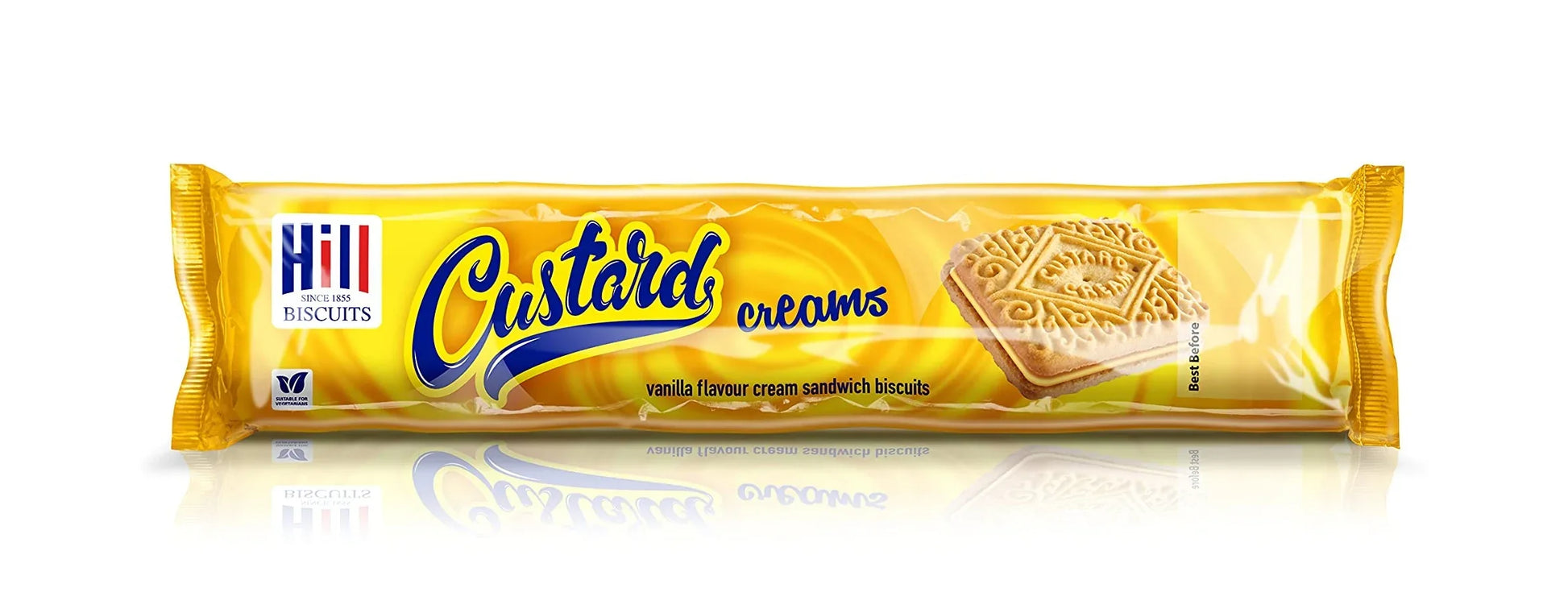 HILL BISCUITS CUSTARD CREAMS 150g - Kashmir Watan Foodstores