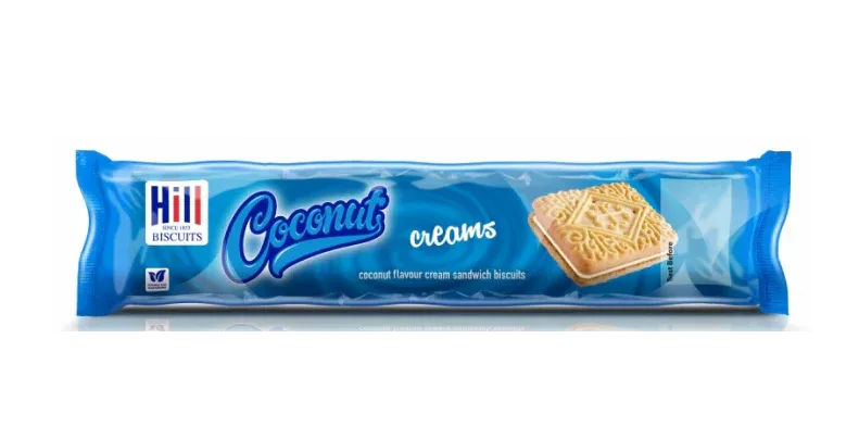HILLS COCONUT CREAM BISCUITS 115G - Kashmir Watan Foodstores