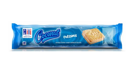 HILLS COCONUT CREAM BISCUITS 115G - Kashmir Watan Foodstores