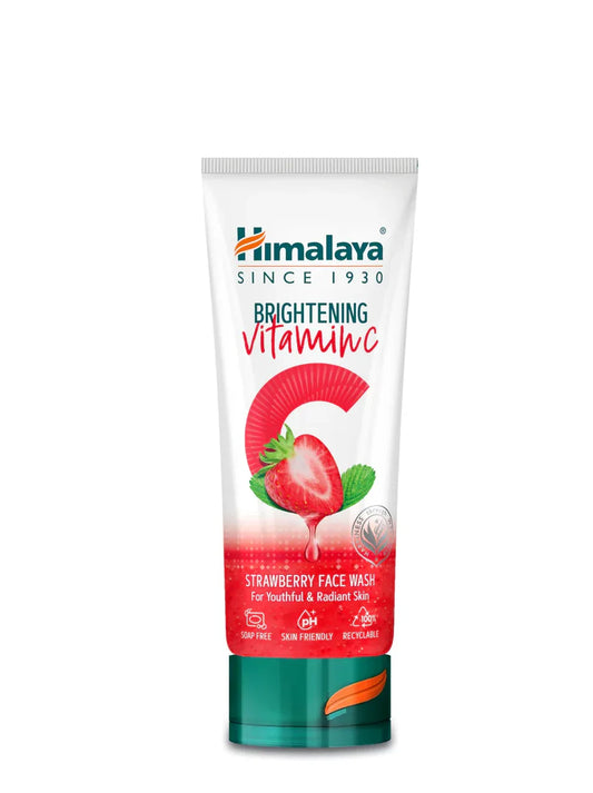 VITAMIN C STRAWBERRY FACE WASH 100ML (HIMALAYA BRIGHTENING) - Kashmir Watan Foodstores