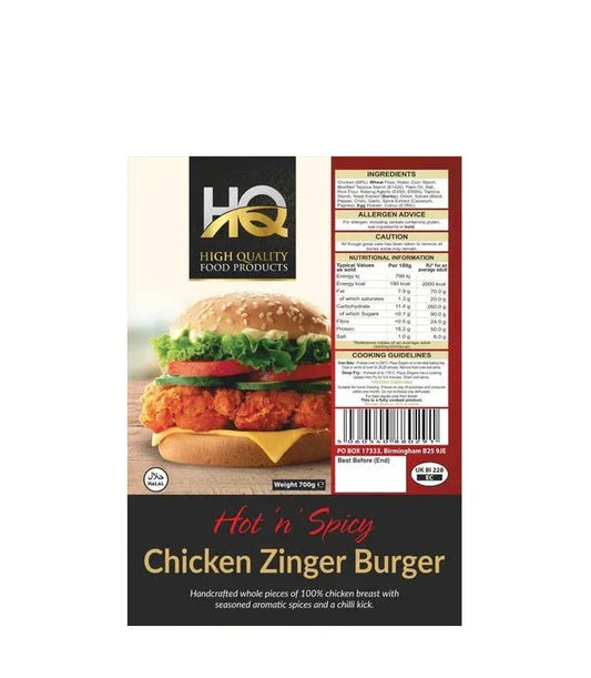 HQ HOT & SPICY ZINGER BURGER 700G - Kashmir Watan Foodstores