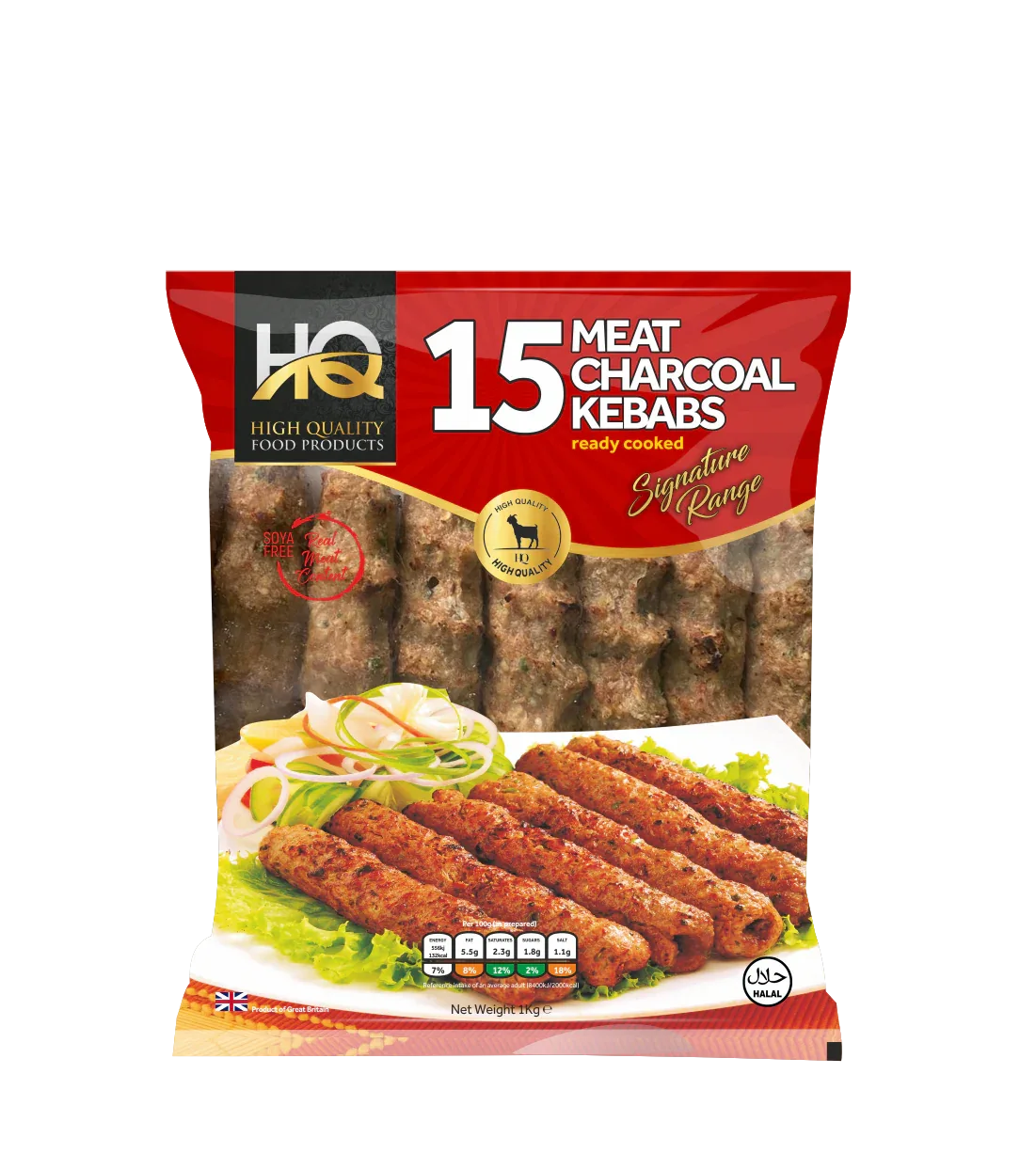 HQ MEAT CHARCOAL KEBAB 15'S PM£12.99 - Kashmir Watan Foodstores
