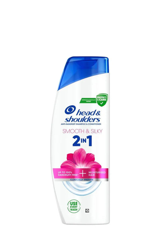H&S SHAMPOO 2IN1 SMOOTH & SILKY 330ML - Kashmir Watan Foodstores