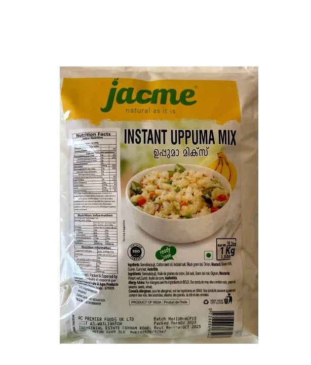 JACME INSTANT UPPUMA MIX 1KG - Kashmir Watan Foodstores