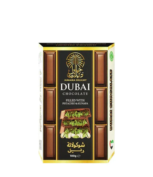 JUMAIRA DELIGHT DUBAI CHOCOLATE 100G - Kashmir Watan Foodstores