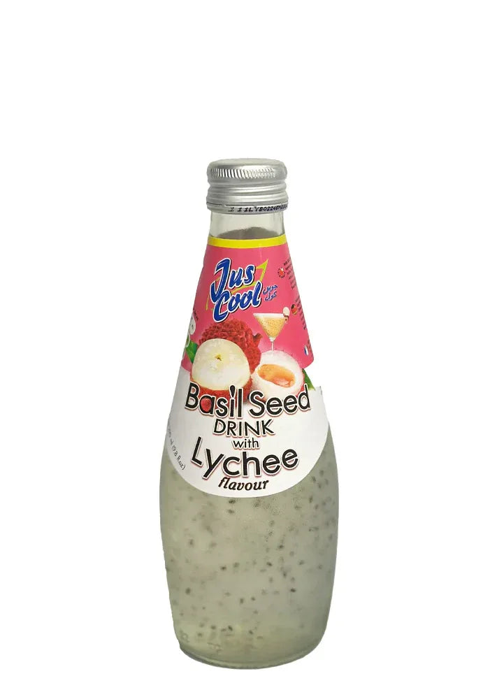 BASIL DRINK LYCHEE 290ML (JUST COOL) - Kashmir Watan Foodstores