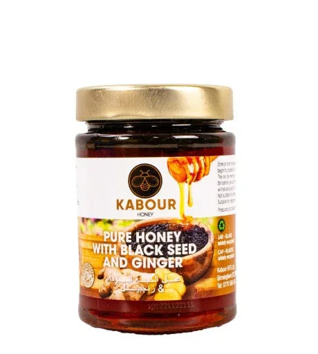 KABOUR PURE HONEY WITH BLACK SEED&GINGER 230G - Kashmir Watan Foodstores