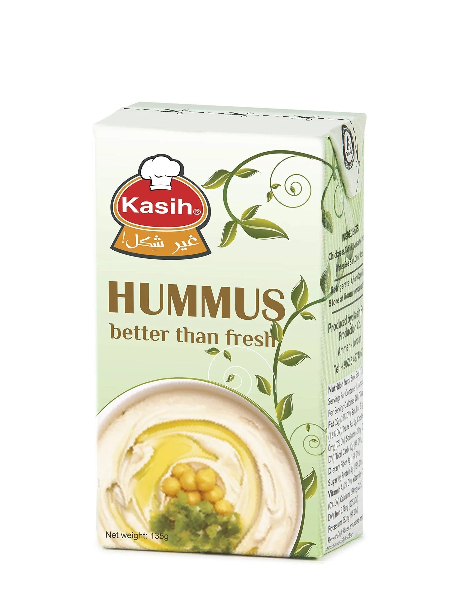 KASIH HUMMUS TAHINI 135G - Kashmir Watan Foodstores