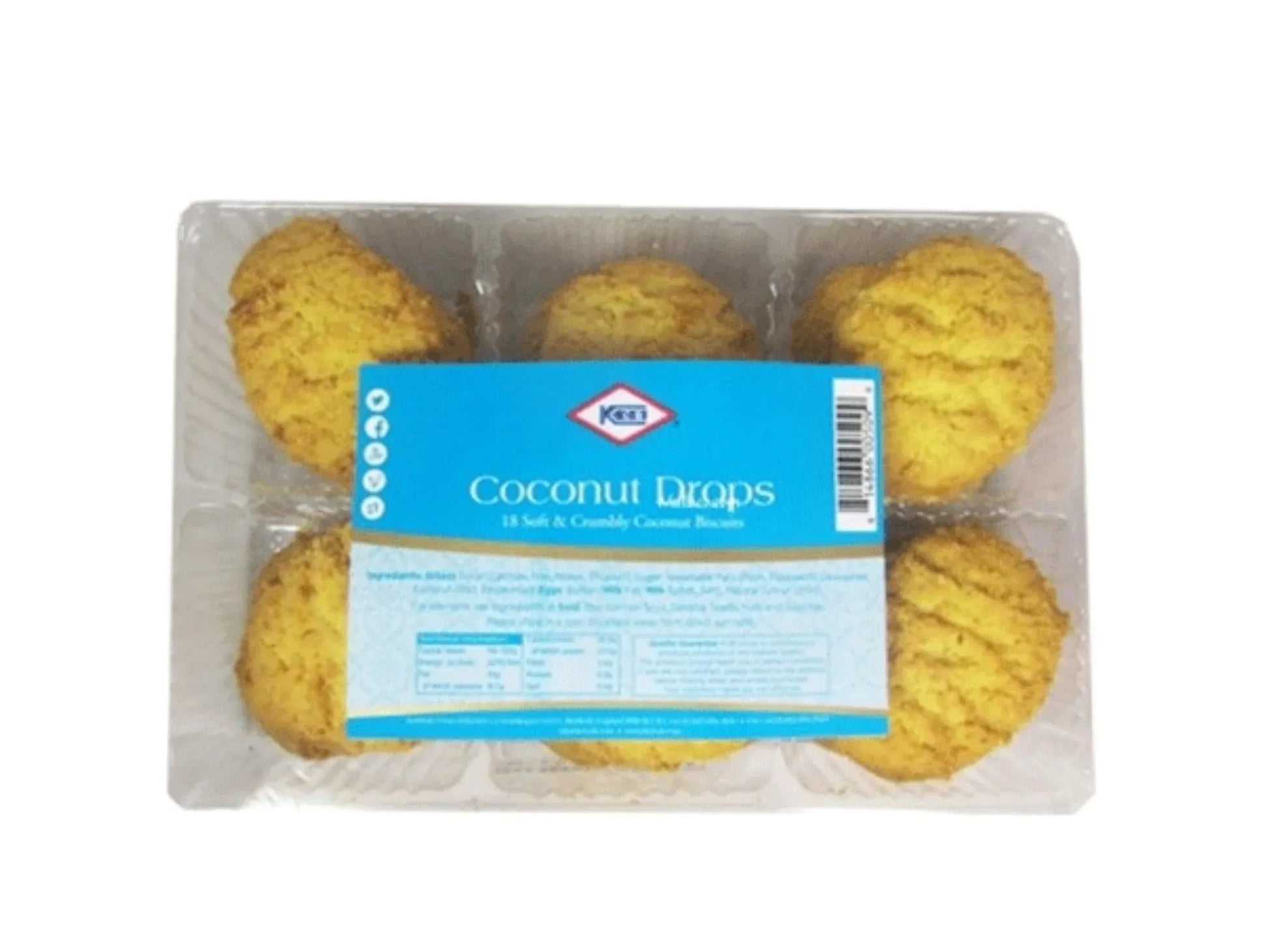 COCONUT DROP COOKIES 12PCS (KCB) - Kashmir Watan Foodstores