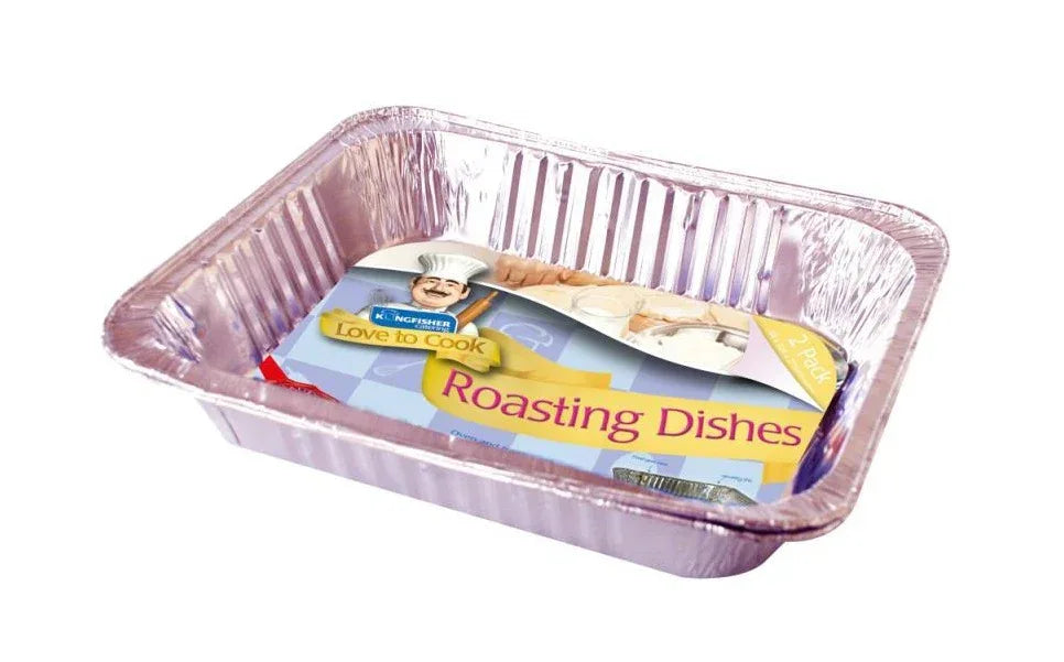 P/WORLD ROASTING TRAYS +LIDS 2PK - Kashmir Watan Foodstores