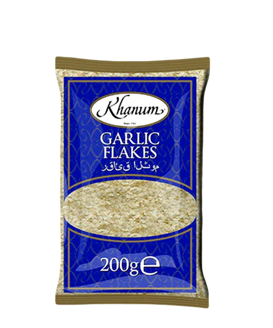 KHANUM GARLIC FLAKES GRANULES 200G - Kashmir Watan Foodstores