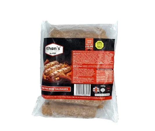 KHAN'S PP BEEF SAUSAGE 650G - Kashmir Watan Foodstores