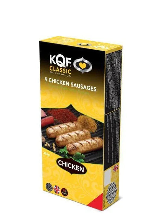 KQF CLASSIC CHICKEN SAUSAGE 9'S 485G PM£5.49 - Kashmir Watan Foodstores
