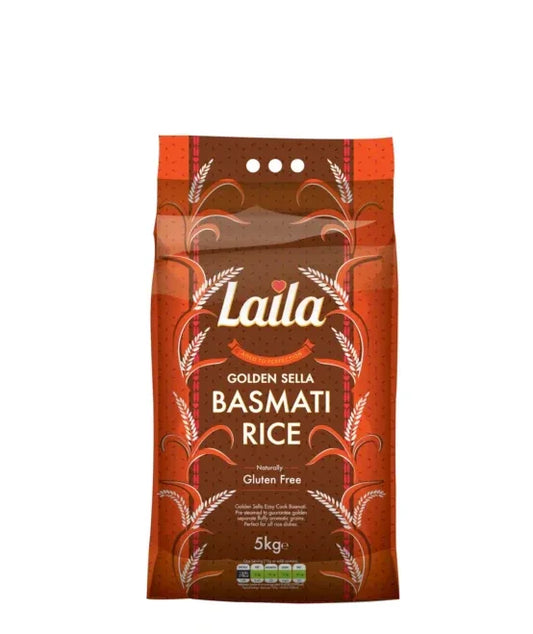 LAILA GOLDEN SELLA RICE 5KG - Kashmir Watan Foodstores