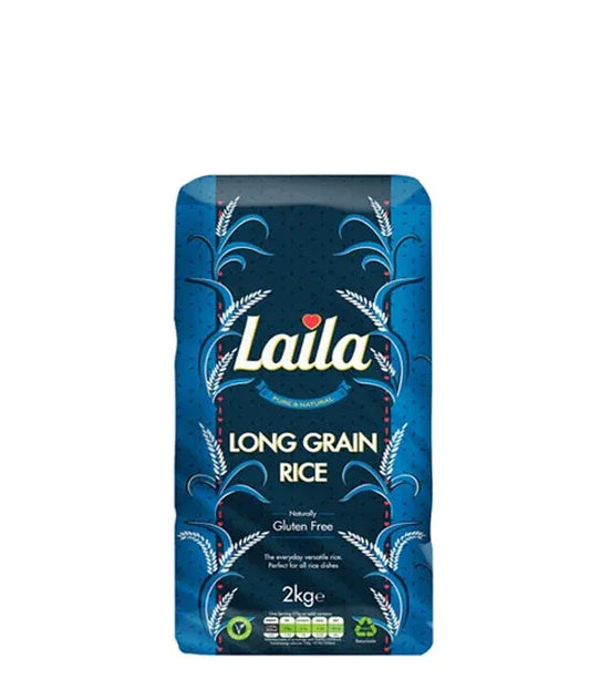 LAILA LONG GRAIN RICE 2KG - Kashmir Watan Foodstores