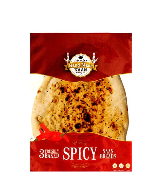 L/HAND MADE SPICY NAAN 3 PCS - Kashmir Watan Foodstores