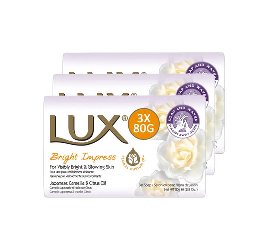 LUX SOAP BRIGHT IMPRESS 3X80G - Kashmir Watan Foodstores