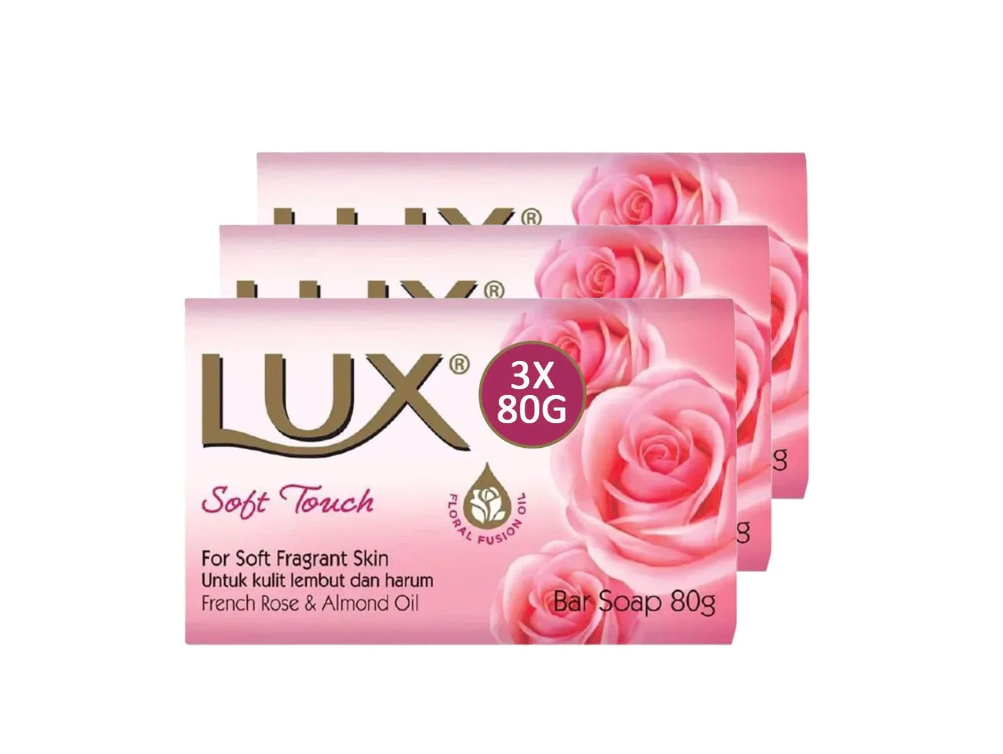 LUX SOFT TOUCH 3X80g - Kashmir Watan Foodstores