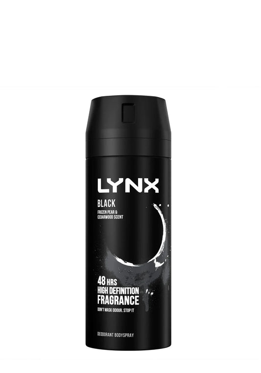 LYNX BODY SPRAY BLACK 150ML - Kashmir Watan Foodstores