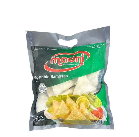 MADNI VEG SAMOSA 20'S - Kashmir Watan Foodstores