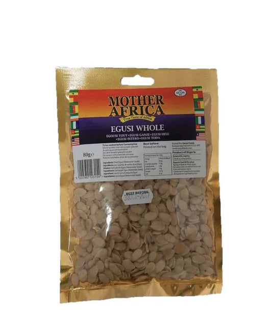 WHOLE EGUSI 80G (MOTHER AFRICA) - Kashmir Watan Foodstores