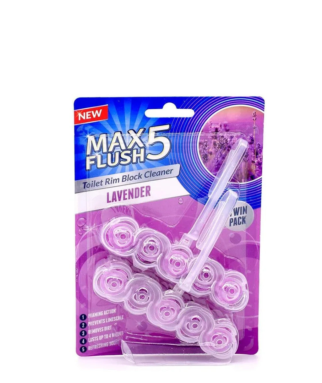 MAX FLUSH 5 TWIN PK TOILET RIM BLOCK - Kashmir Watan Foodstores