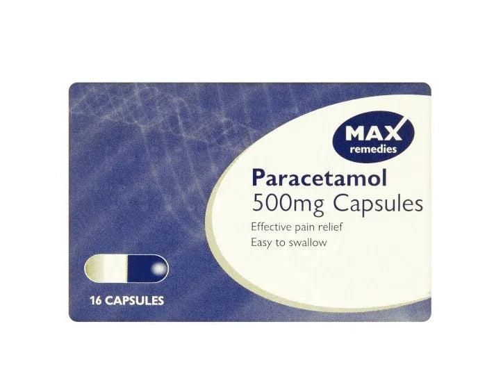 MAX PARACETAMOL CAPSULE 16'S - Kashmir Watan Foodstores