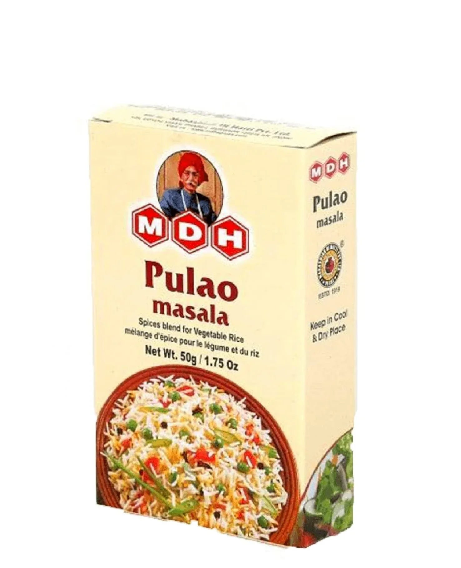 MDH PULAO MASALA 50G 031226 - Kashmir Watan Foodstores