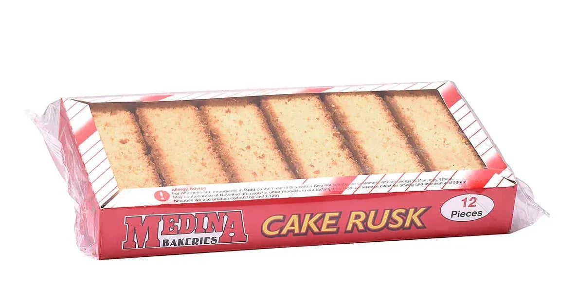 DOUBLE BAKED CAKE BARS 18PCS (MEDINA) - Kashmir Watan Foodstores