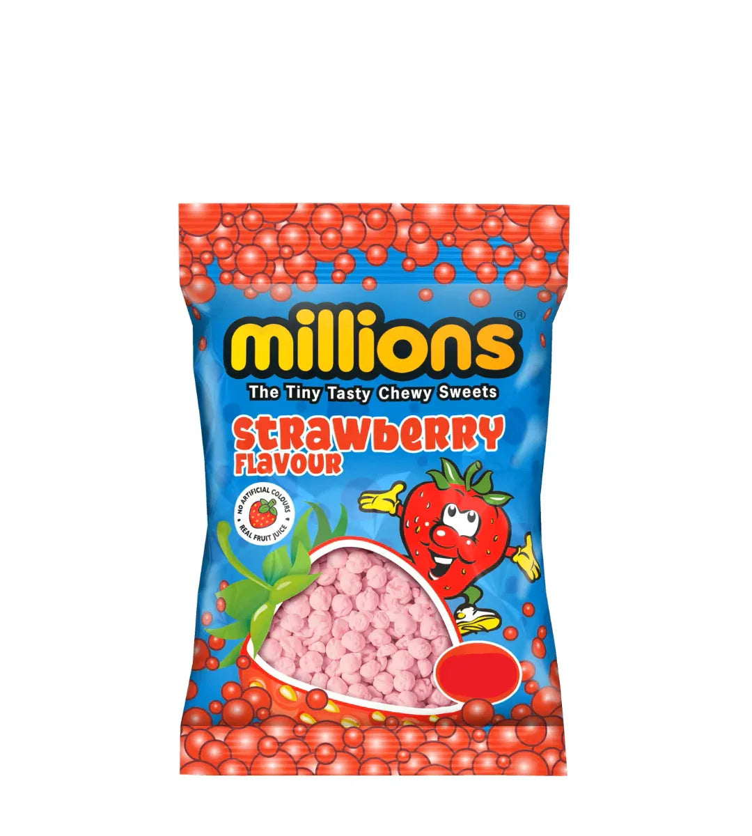 MILLIONS BAGS STRAWBERRY 110G - Kashmir Watan Foodstores