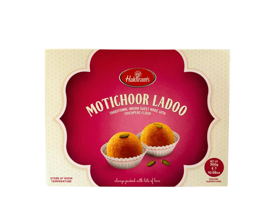 MOTICHOOR LADOO 300G (HALDIRAMS) - Kashmir Watan Foodstores