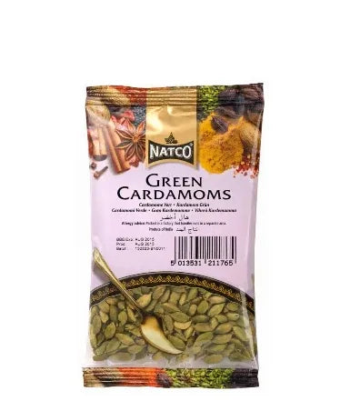 NATCO GREEN CARDAMOMS 100G - Kashmir Watan Foodstores