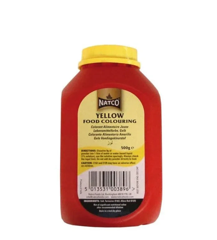 NATCO YELLOW FOOD COLOR 500G - Kashmir Watan Foodstores