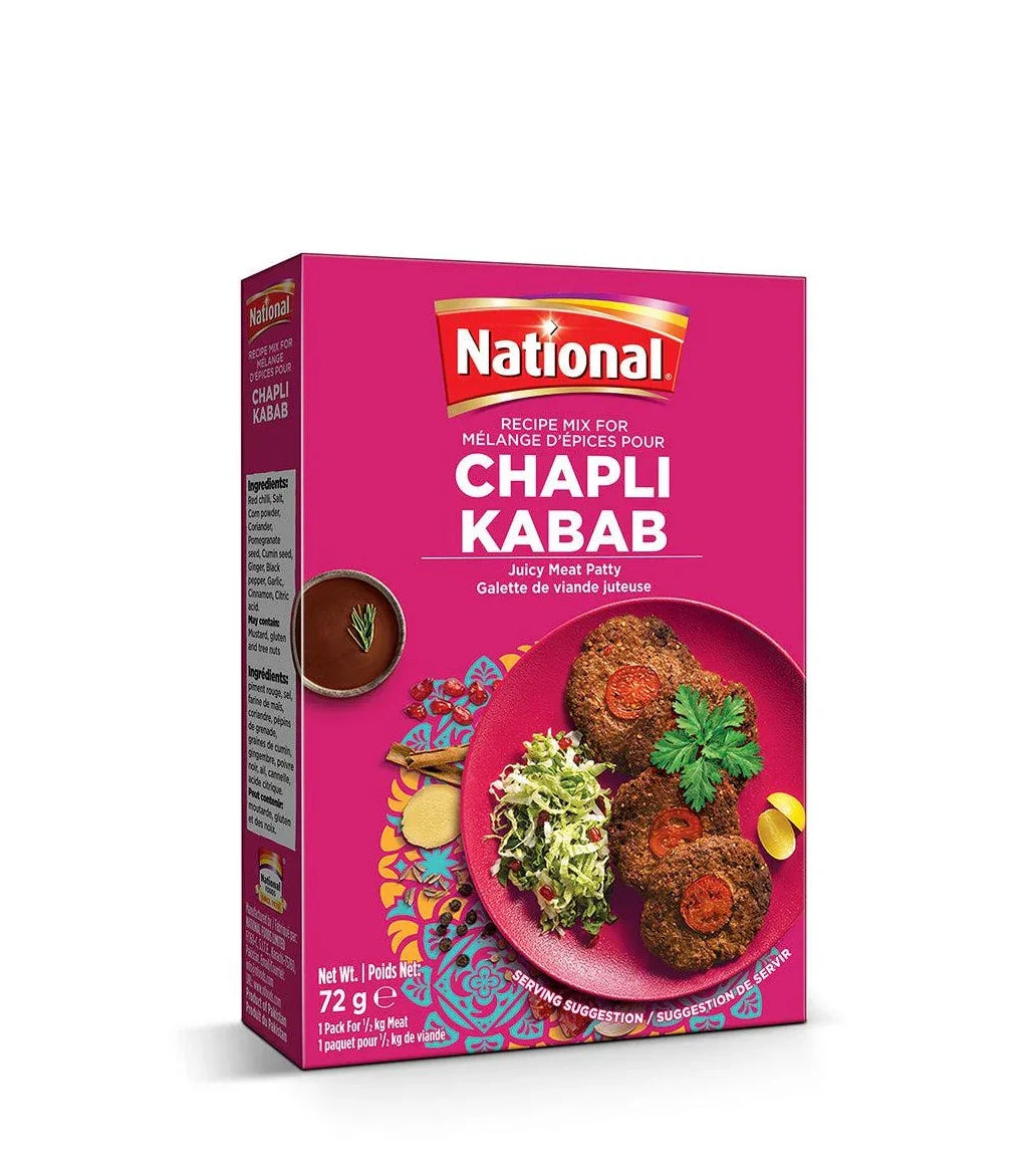 NATIONAL CHAPLI KABAB 72G - Kashmir Watan Foodstores