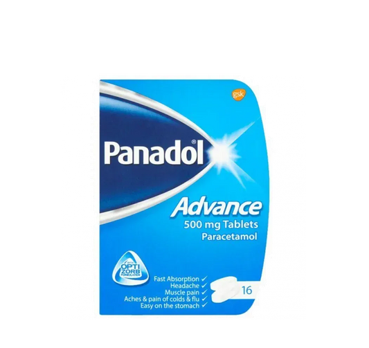 PANADOL ADVANCE TABLETS 500MG 16'S - Kashmir Watan Foodstores