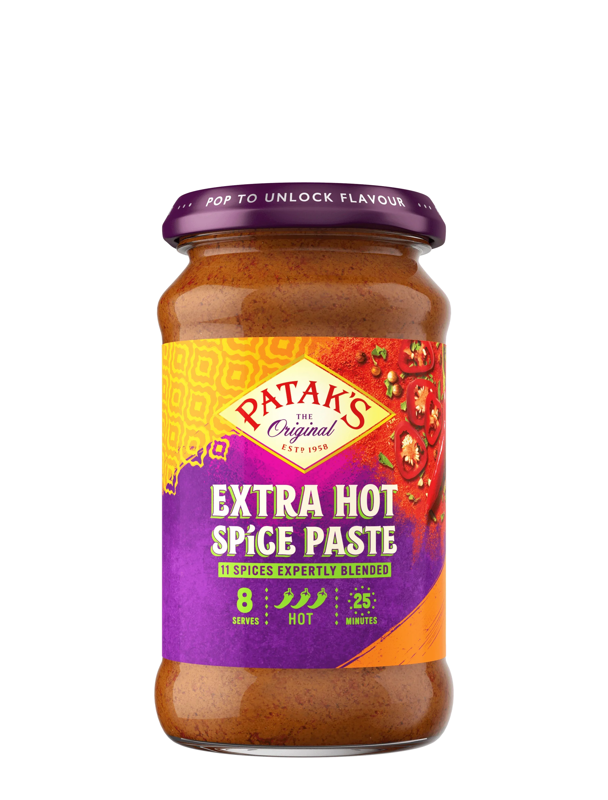 PATAKS EXTRA HOT CURRY PASTE 283G - Kashmir Watan Foodstores
