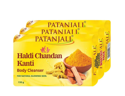 PATANJALI HALDI CHANDAN SOAP 3x150G - Kashmir Watan Foodstores