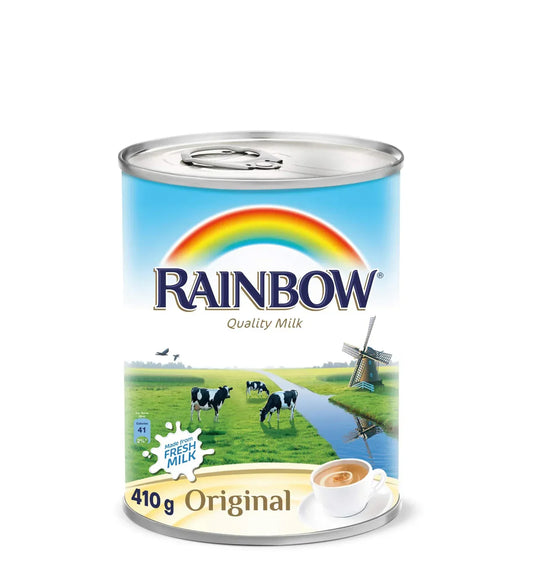 RAINBOW CONDENCED EVAPOR MILK 410G - Kashmir Watan Foodstores