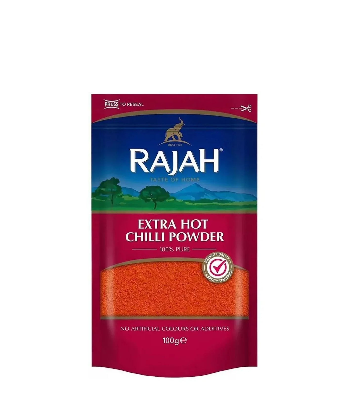 RAJAH EX HOT CHILLI POWDER 100G - Kashmir Watan Foodstores