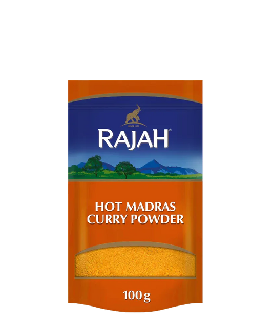 RAJAH HOT MADRAS CURRY PWD 100G - Kashmir Watan Foodstores
