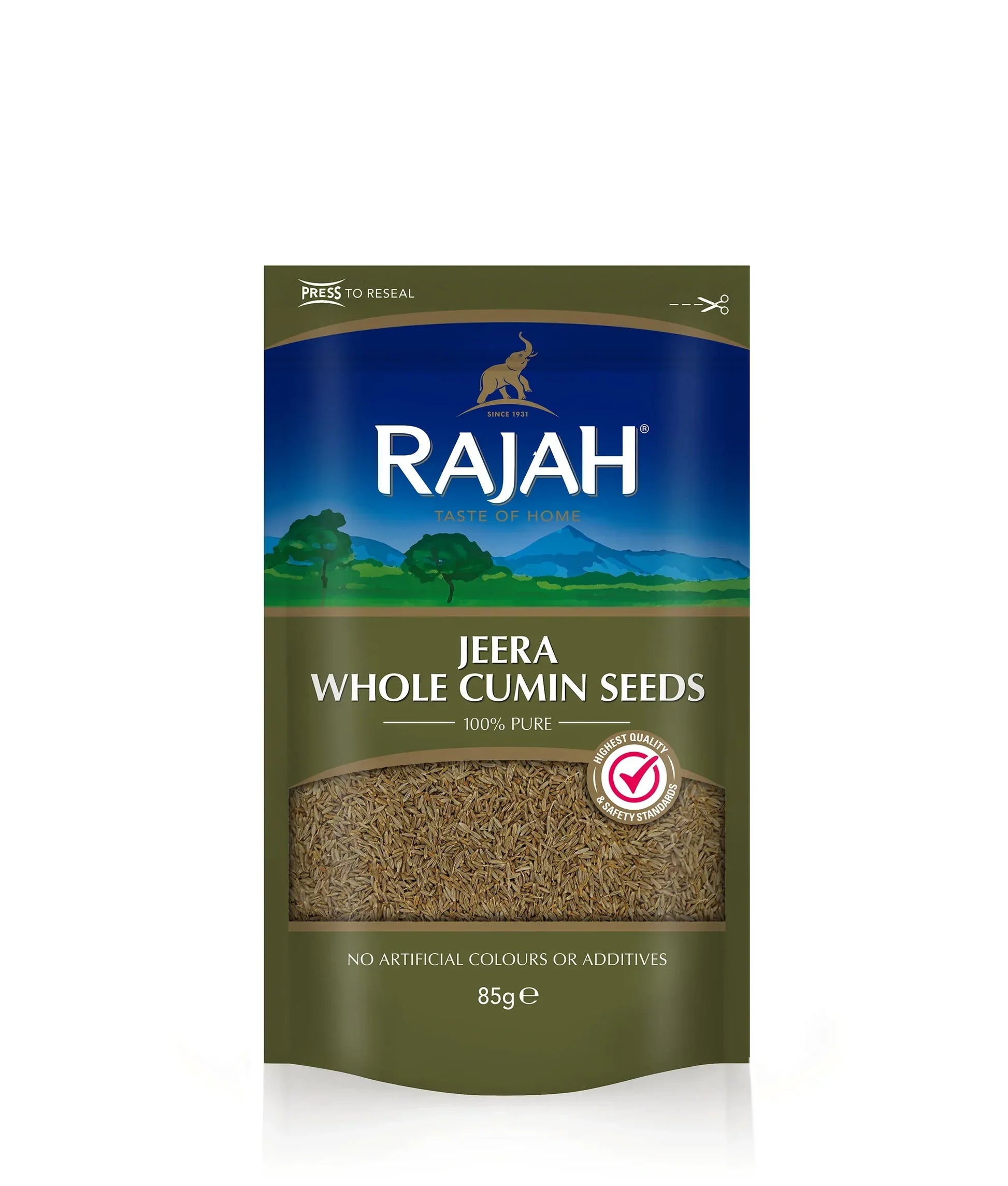 RAJAH WHOLE JEERA 85G - Kashmir Watan Foodstores