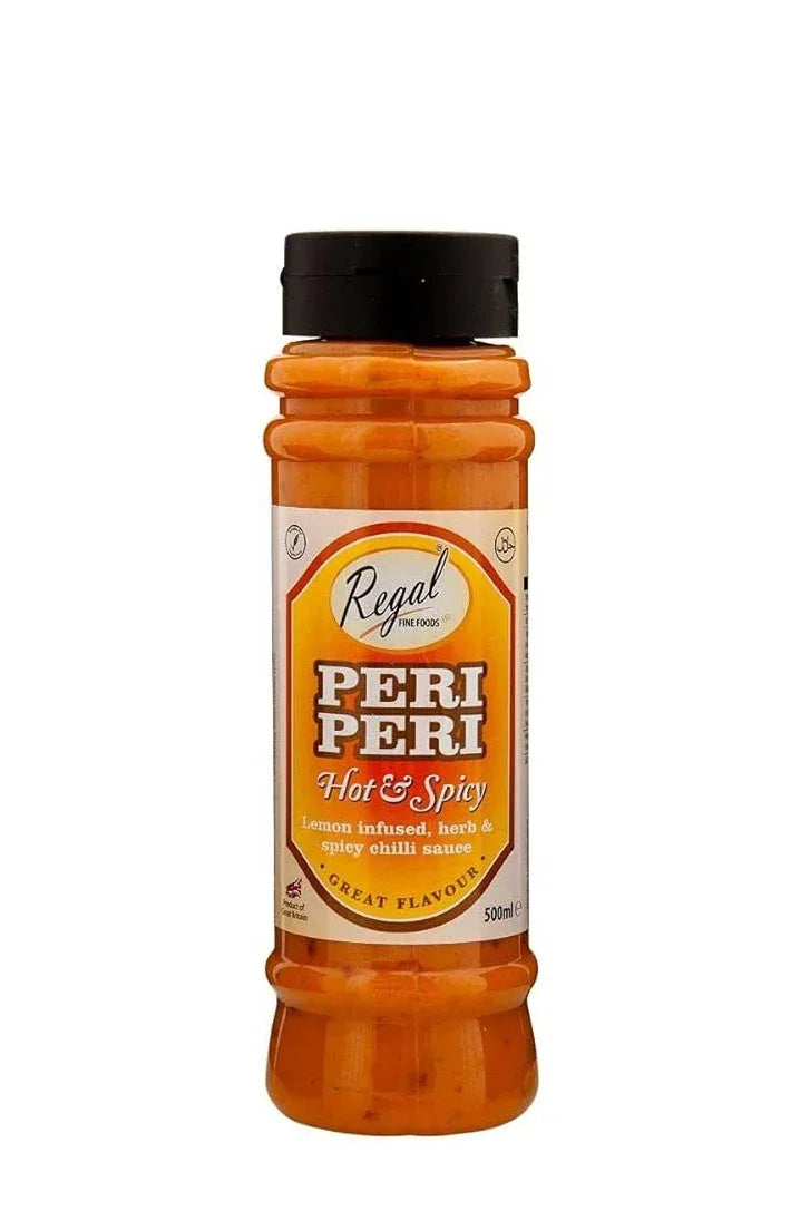 REGAL PERI PERI HOT & SPICY LEMON I& CHILLI SAUCE 500ML - Kashmir Watan Foodstores