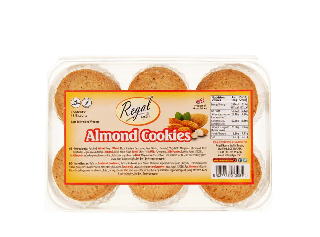 REGAL ALMOND COOKIES 18PCS - Kashmir Watan Foodstores