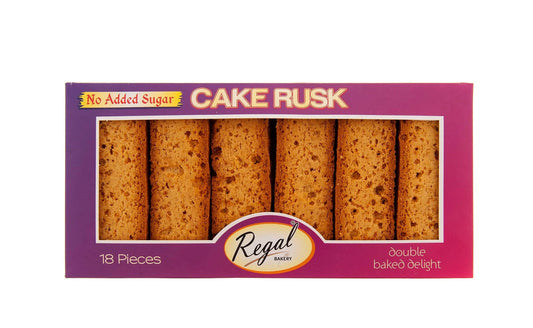 REGAL CAKE RUSK NO SUGAR 18pcs - Kashmir Watan Foodstores