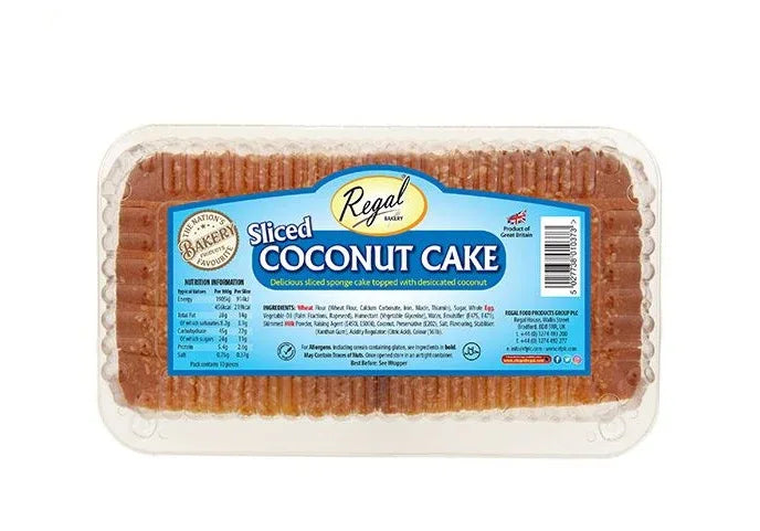 REGAL COCONUT SLICED CAKE 10PCS 368G - Kashmir Watan Foodstores