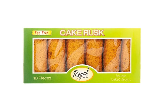 REGAL EGG FREE CAKE RUSK 18Pcs - Kashmir Watan Foodstores
